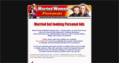 Desktop Screenshot of married-woman-personals.com